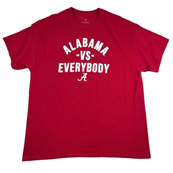 Fanatics University of Alabama T-Shirt Men XL Crimson Tide Alabama Vs Everyone - Picture 13 of 16